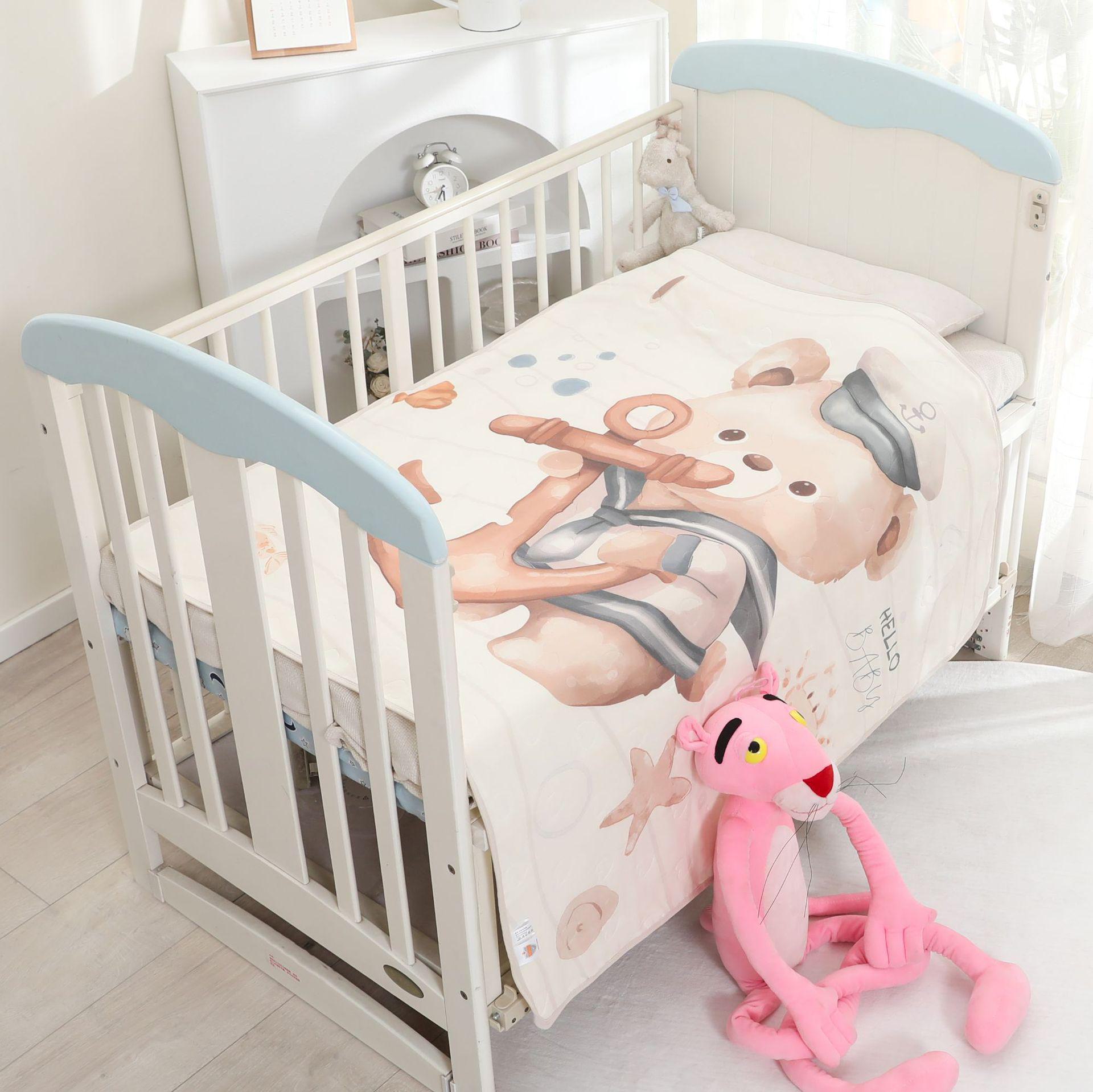 

Детское банное полотенце с рисунком - 6-слойная марля для младенцев, мягкий чистый хлопок для новорожденных. White hat bear; 110*110