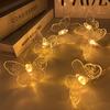 1.5M LED Battery-powered Butterfly Light String Fairy Lights for Wedding Birthday Party Room Garden Bedroom Living Room Decor