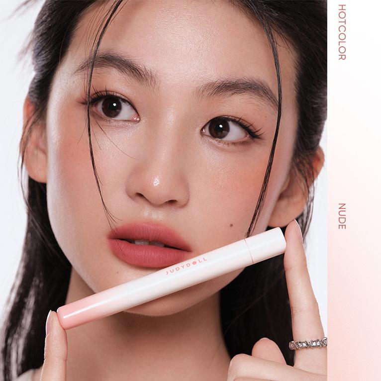 Judydoll Velvet Lip Glaze Matte Lipstick - Silky Hydrating Waterproof Long-Lasting Plump Lip Clay Cosmetics for Smooth Lip Powde