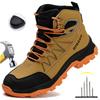 Comfortable Safety Shoes for Men With Anti-Slip Rubber Sole Steel Toe Work Boots for Factory Workers Indestructible Men Boots