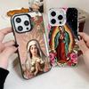 Virgen Mary Virgin De Guadalupe Soft Phone Case for iPhone 15 16 17 Pro Max 17Air 16E 14 Plus 13 12 Mini Shockproof Cover Back S