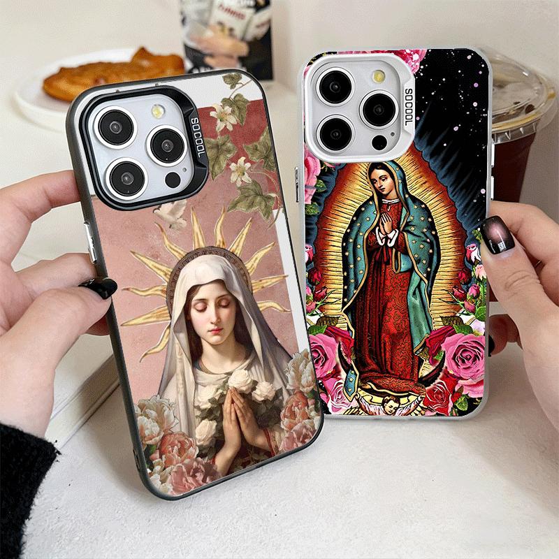Virgen Mary Virgin De Guadalupe Soft Phone Case for iPhone 15 16 17 Pro Max 17Air 16E 14 Plus 13 12 Mini Shockproof Cover Back S