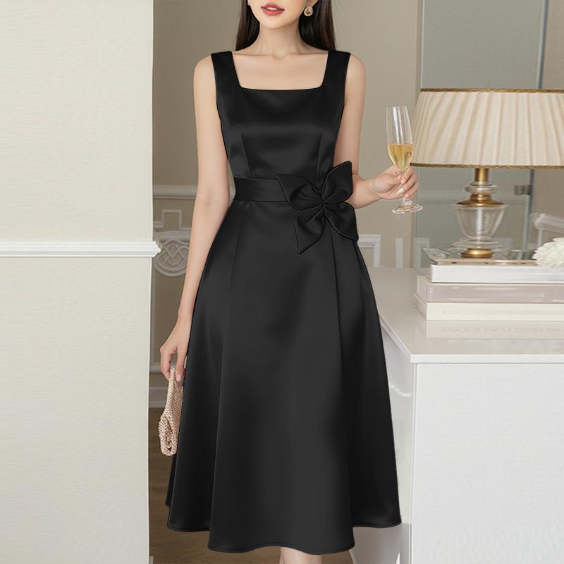 ZANZEA Damen Freizeitkleid mit eckigem Ausschnitt, Sommer, ärmellos