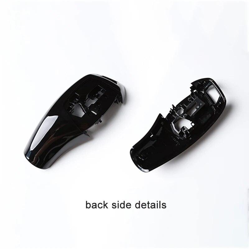 Auto LHD RHD Gear Shift Cover For BMW F10 F30 Head Knob Shifter Lever Interior Accessories Genuine Carbon Fiber 6 Colors