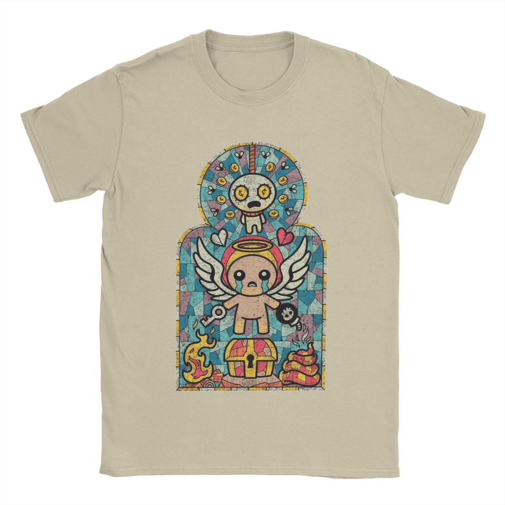 Men's The Binding Of Isaac Afterbirth T Shirt 100% Cotton Tops Vintage Short Sleeve O Neck Tees Summer T-Shirts