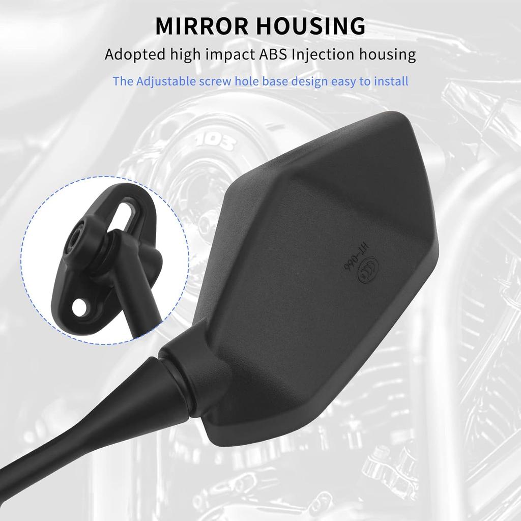 AHL Rückspiegel Seitenspiegel Kompatibel mit Hyosung GT125R GT250R GT650R GT650S/HONDA CBR900 CBR919 CBR929 CBR954 1998-2003, 88110-MAS-E01