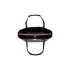 Coach 34 Large Capacity Knob Solid Color Leather Tote Bag Women Tote Bags Black C0689-B4BK