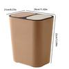 Duals 2 Compartments Dry Wet Trash Bin Waste Bins Kitchen Recycling Garbage Can Rubbish Bin Trash Container Household