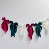 1 Set Garland Banner Bowknot Design Decorative Garland Banner Indoor Outdoor Party Home Holiday Festival Decoration