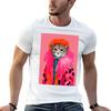 Watercolor Leopard In Pink Fur Funky Animal Fashion Art Print TShirt Unisex T Shirt Heavy Cotton T Shirts Cotton  TShirt