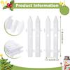 1 Set PVC Barrier White Fence Decorations Durable Hollow-Out Festive Surround Fence Winter Christmas Tree Holiday 30x10cm