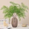 Simulated Long-branch Soft Rubber Fern Leaves, Mori Home Furnishing Hotel Wedding Decoration Fake Flower Green Plant Ornament