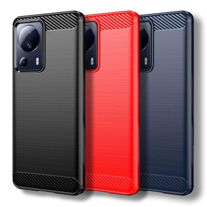 

Чехол для Xiaomi 13 Lite Xiaomi 13 Lite, чехол 6,55 дюйма, противоударный силиконовый бампер из углеродного волокна для Xiaomi 13 Lite Civi 2 Fundas