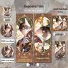 Haikyuu!! Kageyama Tobio Keychain Badge Set: Laser Ticket, Postcard, Bookmark, Anime Pendant Gift