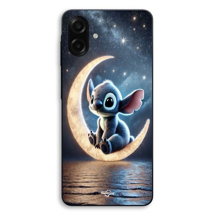 Hülle Für Samsung Galaxy A08 Stitch Mond Nacht Sternenhimmel Maniacase schwarz