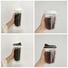 Leak-proof Water Bottle Transparent Coffee Cup Portable Drinking Bottle  For Juice Milk Tea Coffee