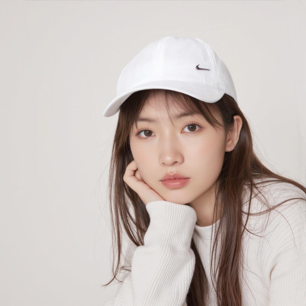 Nike Sports Sunshade Polyester Cap Unisex Hats White FB5372-100