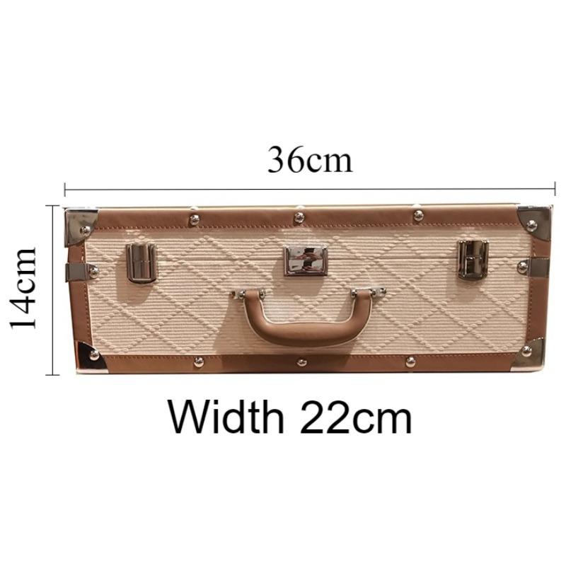 

Large Leather Storage Box Vintage Organizer Bins Clothes Organizing Case Wardrobe Accessory Organization Container Furniture