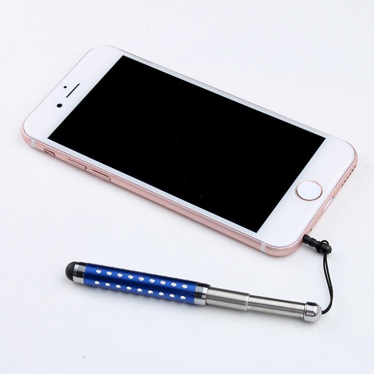 Three-section Retractable Stylus Capacitive Pen Stylus Touch Pen Silicone Head for Ipad Phablet