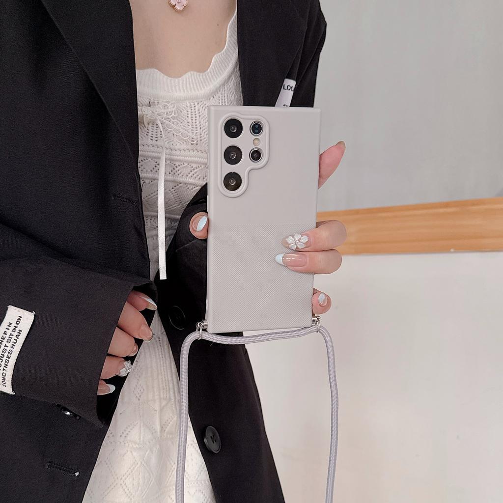 Necklace Lanyard Rope Polka Dot Silicone Phone Case For Samusng Galaxy A06 A16 A26 A36 A56 A05 A05S A15 A35 A55 5G 4G Soft Cover