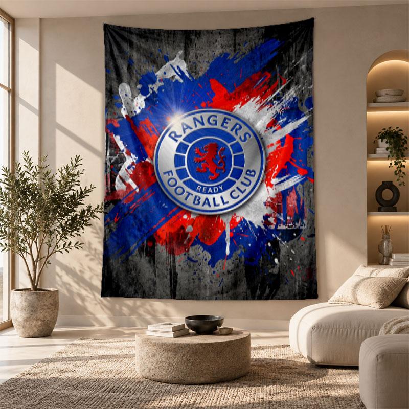 Decorative Tapestry,Rangers FC Printed Wall Art, Lightweight Wall Hanging For Bedroom Background