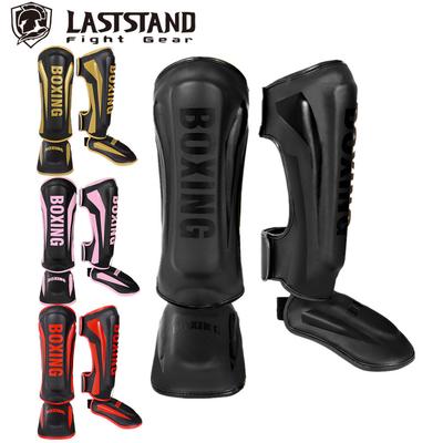 Protección de Pierna Muay Thai Sanda Combate Protección del Empeine Protección de Espinilla Boxeo Equipo de Combate Acolchado Protección de Tobillo