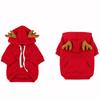 With Pockets Pet Elk Cosplay Costume Thickened Fleece Lining Cat Christmas Costume  for Dog Cat