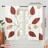 2 szt., druk płaski 2D Zasłony Rolety Liście Jesienne Poliester (bez pręta) Świąteczne Użycie do Salonu, Biura,