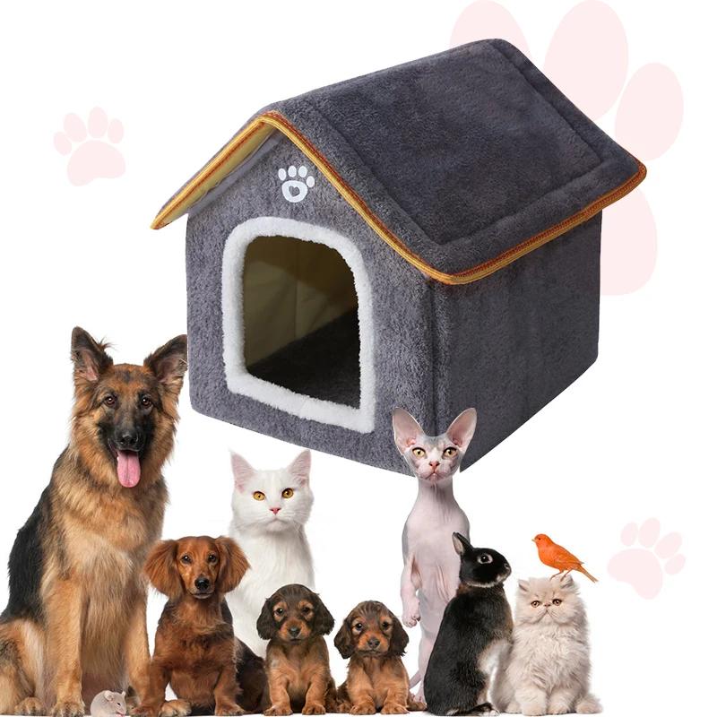 For Pet House Removable Washable Cat House Puppy Cave Sofa Pet Bed House For Extra Small Dogs And Small And Medium Cats