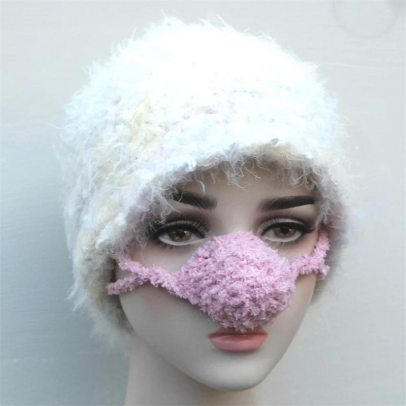 

Новый тканый чехол для носа ручной работы, теплый, креативный подарок, теплая ветрозащитная маска для носа about 6cm in diameter