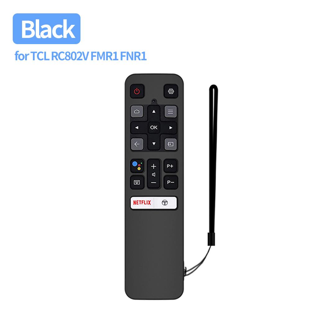 

Силиконовый Защитный Чехол Полное Покрытие для TCL RC802V FMR1 FNR1 с Ремешком Портативный Пульт ДУ Весь Защитный Чехол Светящийся Синий чёрный