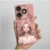 For Itel A50 A667L Casing Pretty Butterfly Flowers Soft Silicone TPU Shockproof Cover For Itel A50 A 50 ITELA50 2024 Phone Case