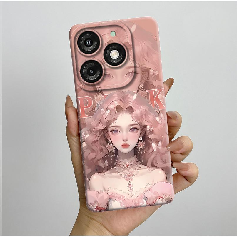For Itel A50 A667L Casing Pretty Butterfly Flowers Soft Silicone TPU Shockproof Cover For Itel A50 A 50 ITELA50 2024 Phone Case