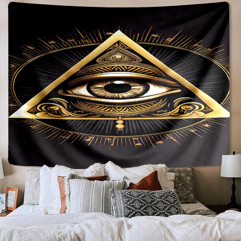 Eye Of Providence In Space Tapestry Room Decoration Wall Hanging for Living Room Bedroom, Dormitory, Birthday and Christmas Gifts