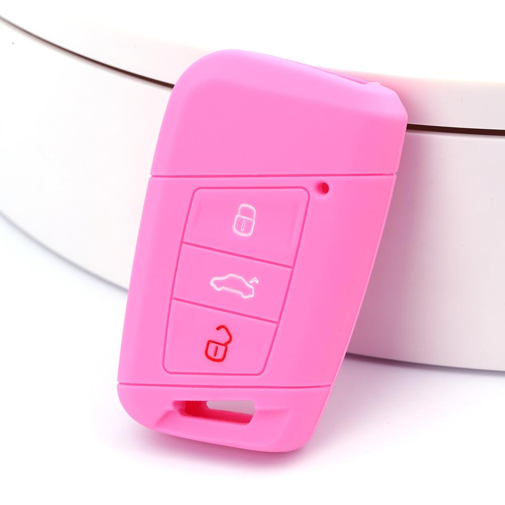 Suitable for Volkswagen CC Weilan 3-button Silicone Key Bag Magotan B8 Passat Arteon Key Cover Remote Control Cover