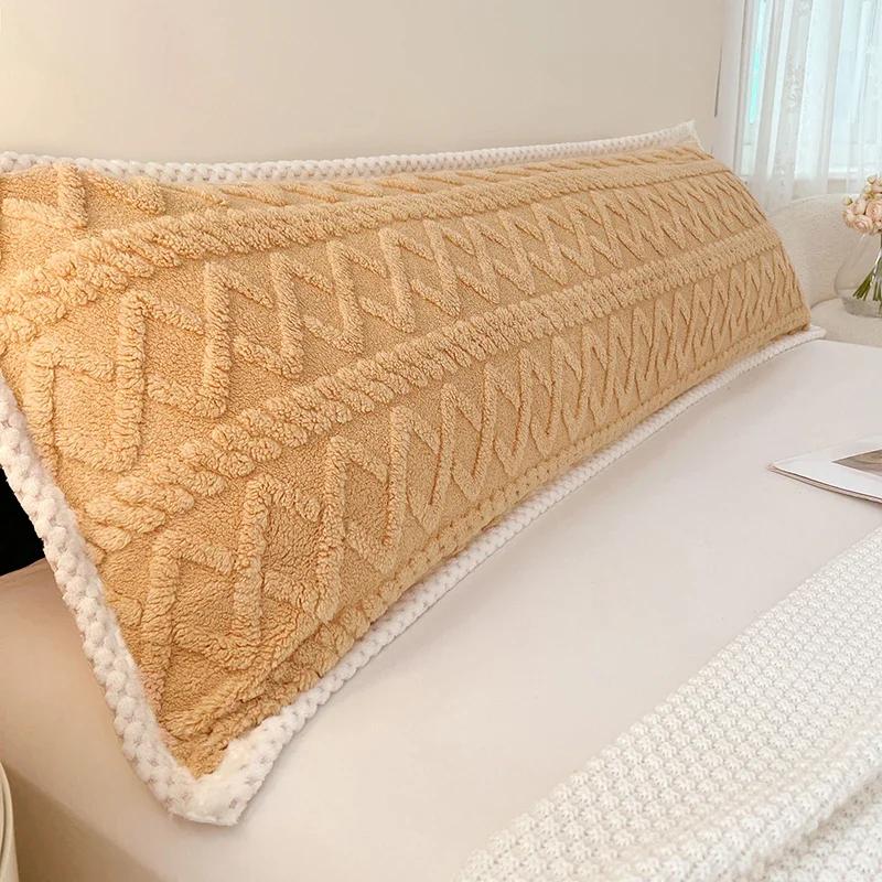 Flannel Double Pillowcase Winter Warm Coral Fleece Long Couple Pillow Case 1.2/1.5 /1.8m Bed 48x150/48x120/48x180cm Pillow Cover