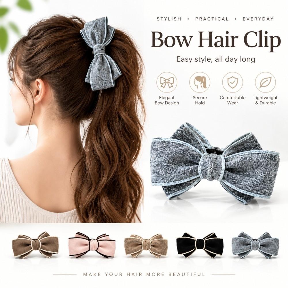 Soft Woolen Banana Hair Clip Lightweight Hair Barrette Durable Bow Hair Clip Hairstyle