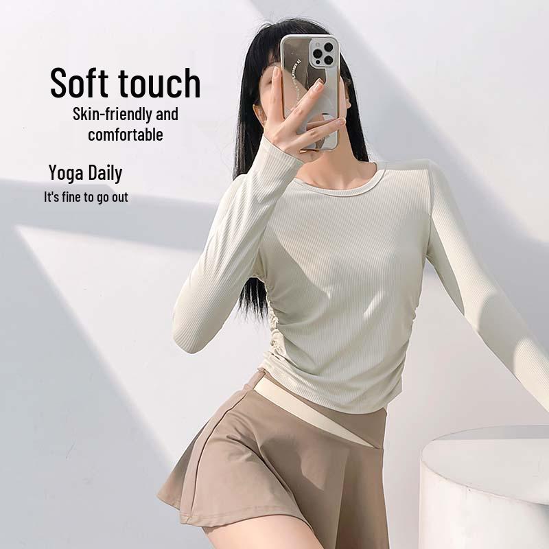 

Топ для йоги Juyi Hall Autumn Slimming - Дышащая одежда для фитнеса с длинным рукавом XXL