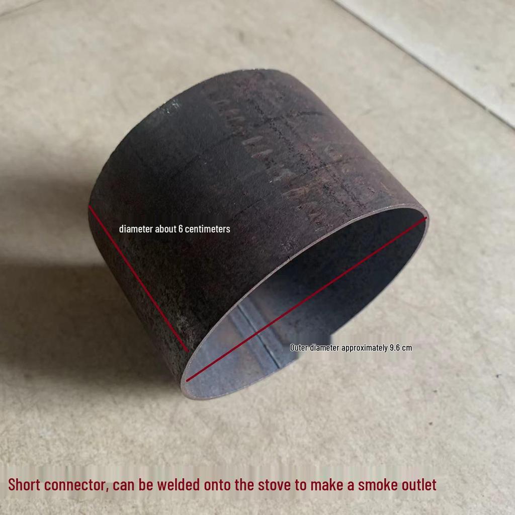 Thickened Steel Elbow for Wood Stove Smoke Outlet Bend Pipe Conversion