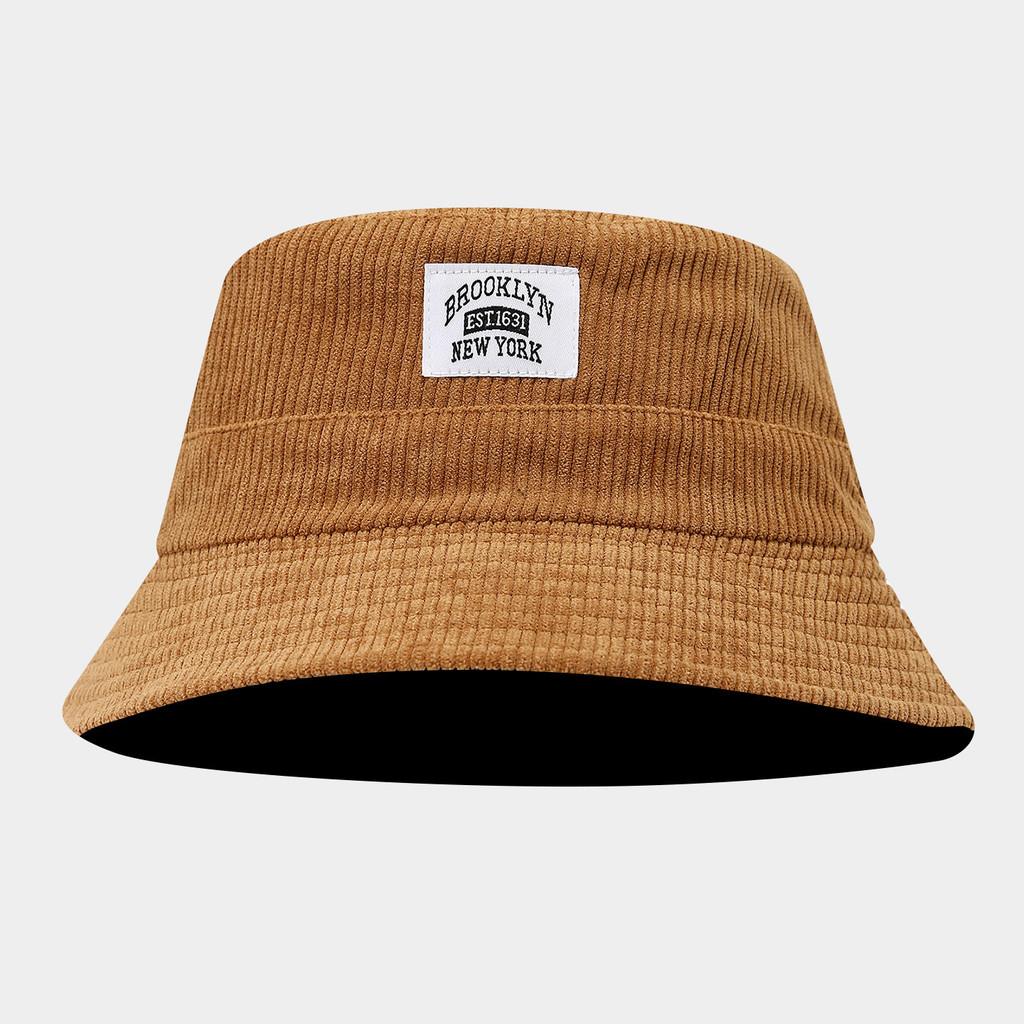 Vintage Corduroy Fisherman Hat With Wide Brim For Casual Summer And Winter Wear
