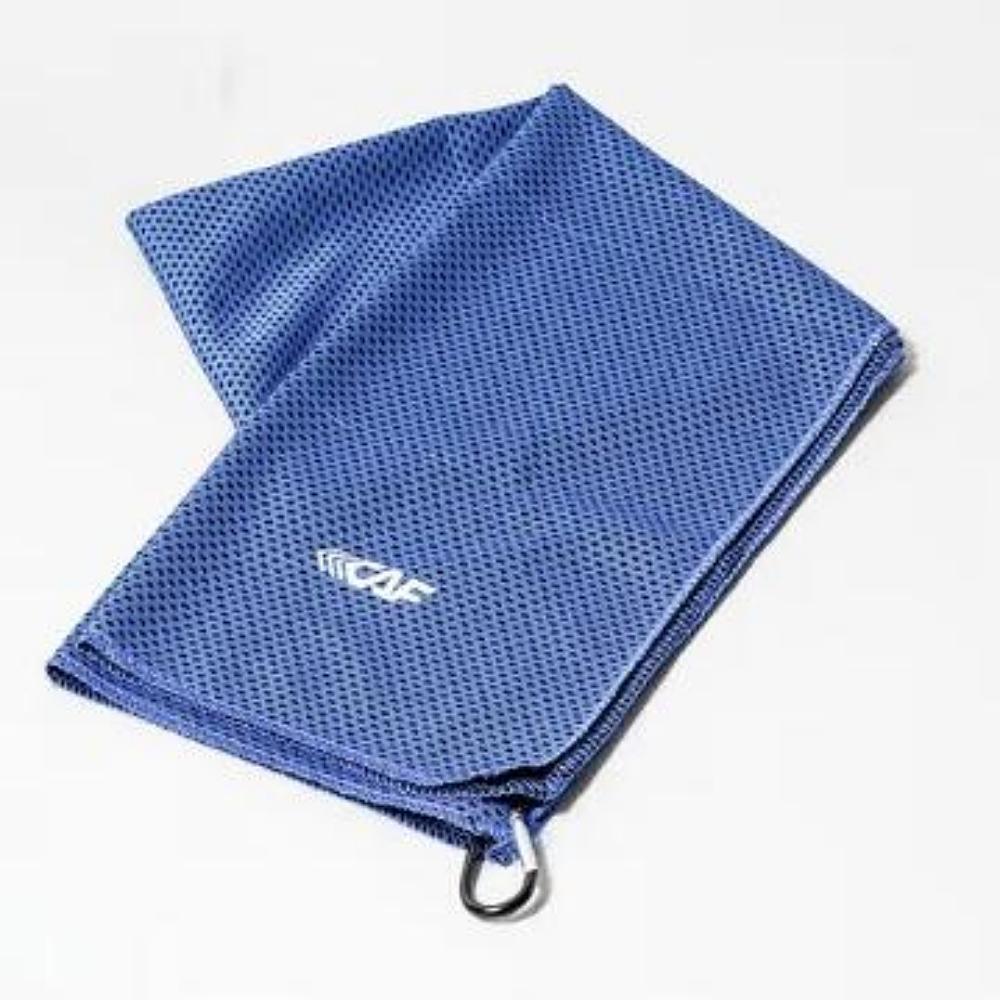 Das CAF Sporthandtuch Blau / Grau (30 x 90 cm)