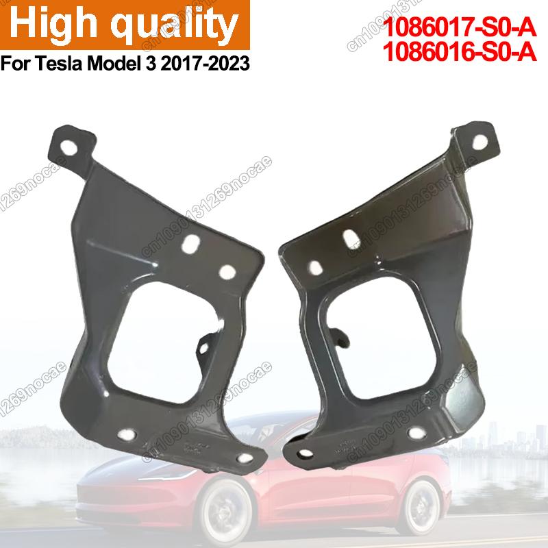 For Tesla Model 3 2017- Side Front Bumper MudGuards 1086017-S0-A 1086016-S0-A Lower Wing Fender Bracket Flap Car Accesorios Left