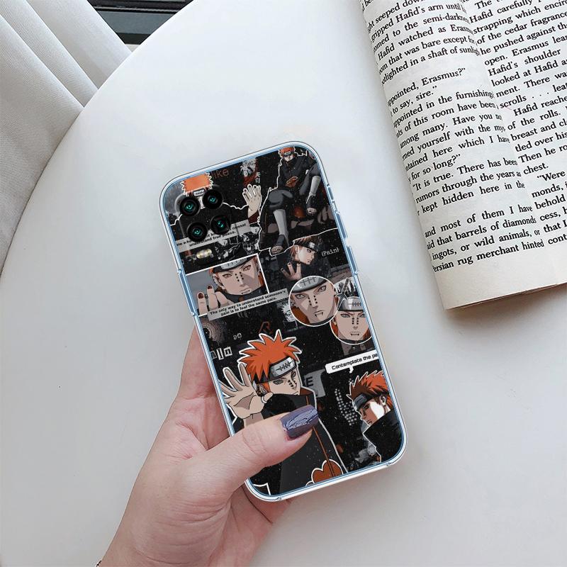 RA30 Pain Akatsuki NARUTO Transparent Phone Case for Motorola Moto G7 G8 G9 G84 G85 G73 G24 G15 Z2 Play Power Plus