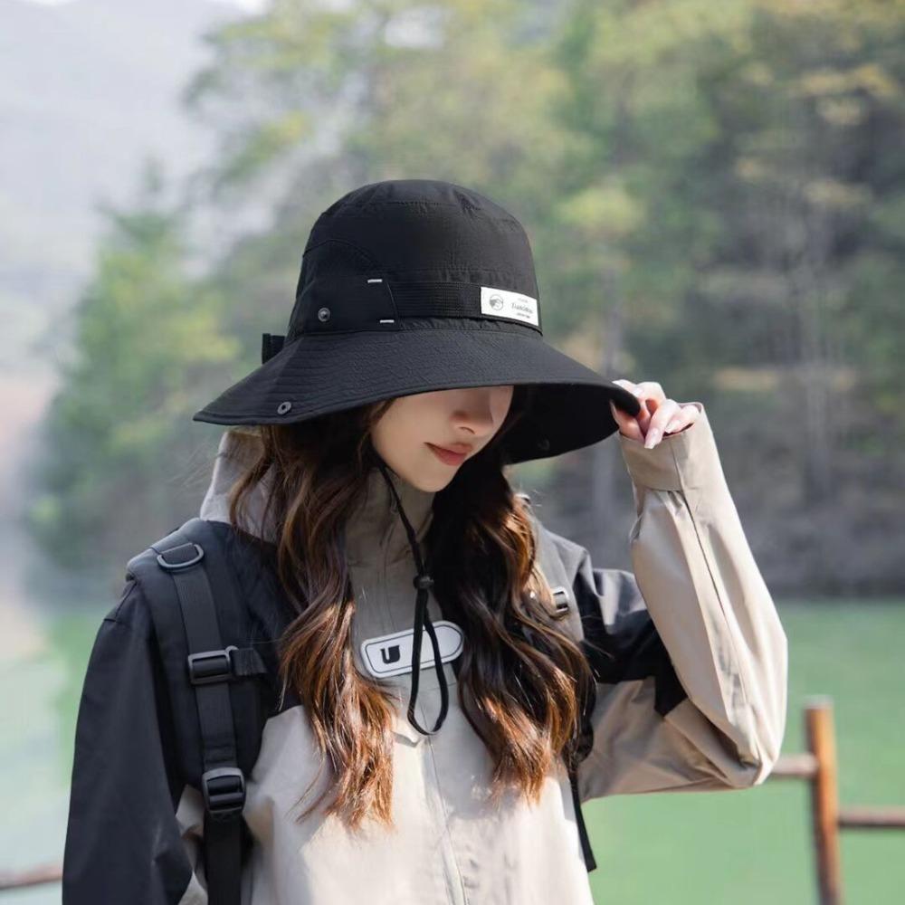Spring Summer Korean Fashion Outdoor Fisherman Hat - Casual Sun Protection Pot Hat, for Camping Hiking Mountaineering