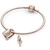 Pandora Paddle Lock   Key Dangle Charm 780088c01