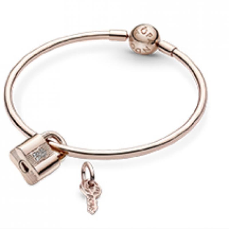 Pandora Paddle Lock   Key Dangle Charm 780088c01