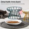 Nordic Style High Foot Pet Bowl Cartoon Neck Protection Anti Overturning Cat Dog Bowl Food Bowl