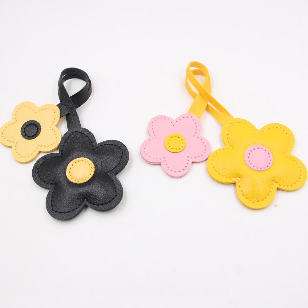 Fresh Cherry Blossom Leather Handbag and Mobile Phone Pendant Accessory
