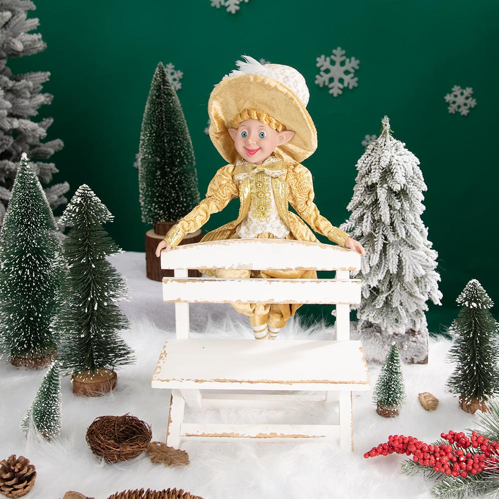 Neue farbenfrohe und niedliche Weihnachtselfen-Puppen-Anhänger, Weihnachtsdekoration, frohe Weihnachten, Heimdekoration, Natal, frohes neues Jahr, Heimdekoration