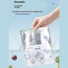 Reusable Aluminum Foil Sealable Storage Bags W/ Zipper Freezer Safe & Leak Proof Stand Up Storage Bags for Meat Fruit